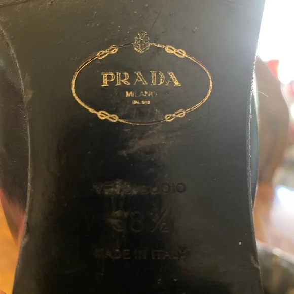 Prada Black Leather Sole Boots - Picture 6 of 10